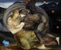 Burne Jones Edward Cupid Delivering Psyche 1870 canvas print