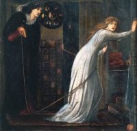 Burne Jones Edward Fair Rosamund And Queen Eleanor 1862