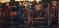 Burne Jones Edward Mädchen tanzen zu Musik an einem Fluss 1870 82