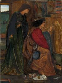 Burne Jones Edward King Rene S Honeymoon Painting 1861 canvas print