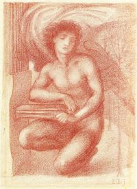 Burne Jones Edward Le Chant D Amour   Study For Seraph 1868 canvas print