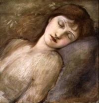 Burne Jones Edward The Briar Rose Studie für die schlafende Prinzessin Ca. 1881