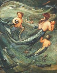 Burne Jones Edward Die Meerjungfrauenfamilie Ca. 1880 82