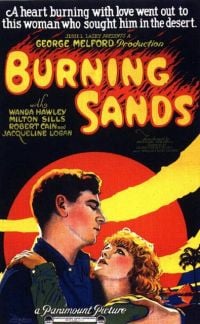 Burning Sands 1922 1a4 Movie Poster stampa su tela