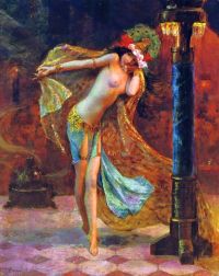 Burton Frederic William Dance Of The Seven Veils 1926 canvas print