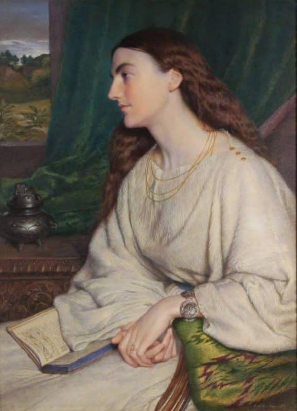 Burton Frederic William Portrait Of Mary Palliser Before 1879 canvas print
