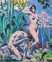 Cadell Francis Adam And Eve Ca. 1928