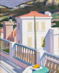 Cadell Francis Cassis The White Villa From The Balcony Ca. 1923 24 canvas print