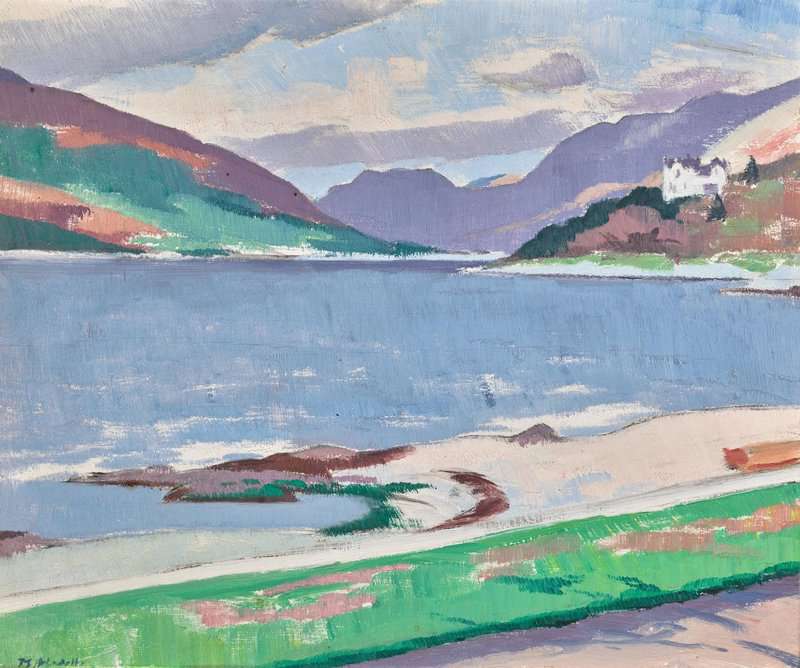 Cadell Francis Cove Loch Long canvas print