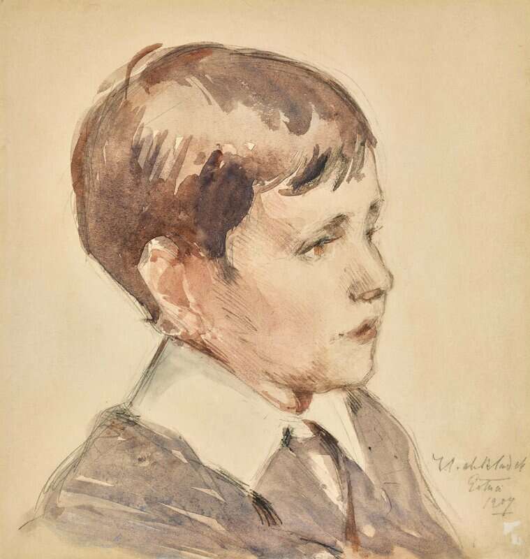 Cadell Francis Head Of A Boy 1907 canvas print