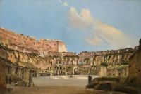 Caffi Ippolito The Colosseum 1838 canvas print