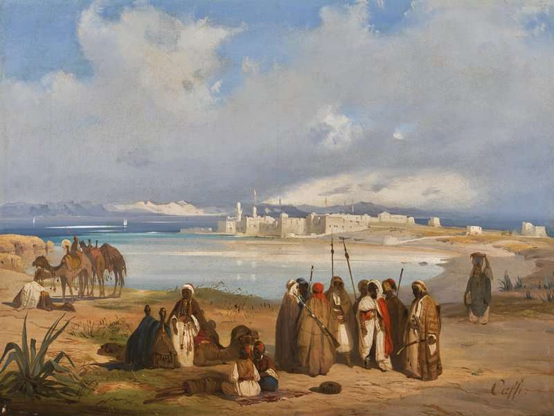 Caffi Ippolito The Isthmus Of Suez canvas print