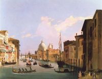 Caffi Ippolito View Of The Canal Grande With S. Maria Della Salute Venice Ca. 1850 canvas print