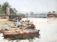 Caffieri Hector Ruderboote auf der Themse bei Marlow