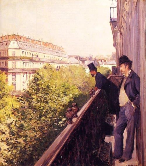Caillebotte Gustave A Balcony Aka A Balcony Boulevard Haussmann canvas print