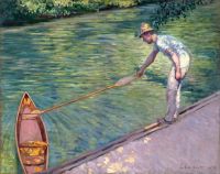 Caillebotte Gustave A Man Docking His Skiff canvas print