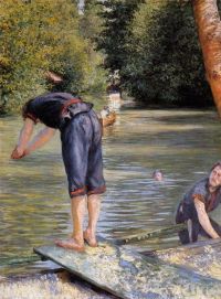 Caillebotte Gustave Bathers Along The Yerres Leinwanddruck