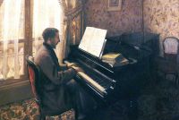 Caillebotte Gustave الشاب في البيانو