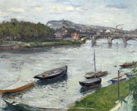 Caillebotte Gustave La Berge Et Le Pont D Argenteuil 1882