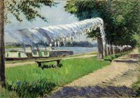Caillebotte Gustave Laundry Drying At The Banks Of The Seine Petit Gennevilliers canvas print