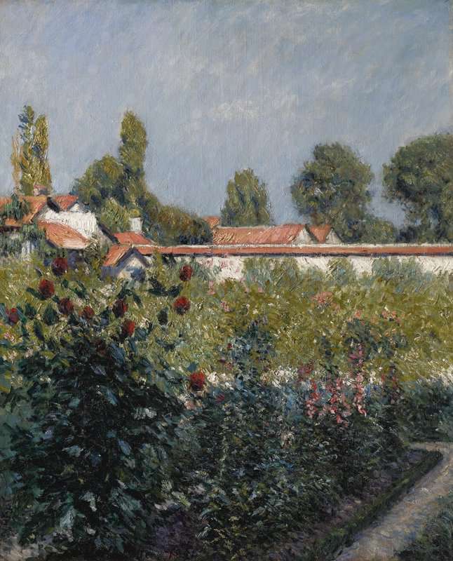 Caillebotte Gustave Le Jardin Du Petit Gennevilliers Les Toits Roses 1890 91 canvas print