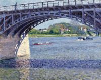 Caillebotte Gustave Le Pont D Argenteuil Et La Seine Ca. 1883