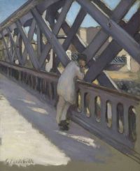 Caillebotte Gustave Le Pont De L Europe   Etude Partielle 1876