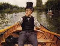 Caillebotte Gustave Oarsman In A Top Hat 1877 78 canvas print