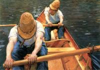 Caillebotte Gustave Oarsmen Rowing On The Yerres 1877 canvas print