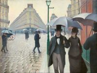 يوم ممطر في شارع كايلبوت غوستاف باريس 1877