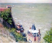 Caillebotte Gustave Pink Villas At Trouville 1884