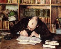Caillebotte Gustave Portrait Of A Man Writing In His Study 1885 canvas print