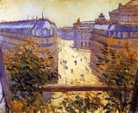Caillebotte Gustave Rue Halevy Balcony View 1878. كايليبوت غوستاف