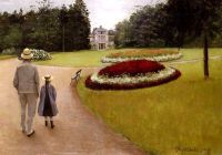 Caillebotte Gustave The Park On The Caillebotte Property At Yerres canvas print