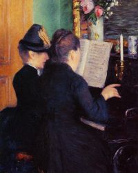 Caillebotte Gustave The Piano Lesson 1881 canvas print