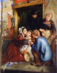 Calderon Philip Hermogenes French Peasants Finding Their Stolen Child 1859 canvas print