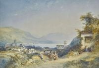 Callow William Lake Como Italy 1842 canvas print