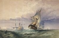 Callow William The End Of The Gale Off Hastings 1890 canvas print
