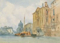 Callow William The Grand Canal With San Simeon Piccolo Venice canvas print