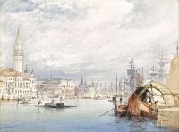 Callow William Venice aus der Dogana 1857 Leinwanddruck
