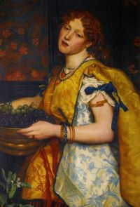 Cameron Prinsep Valentine: Ein Mädchen, das Trauben trägt, 1862