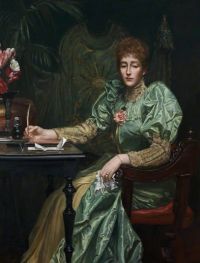 Cameron Prinsep Valentine Lady Frances Layland Barratt Ca. 1900 Leinwanddruck