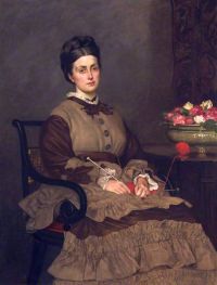 Cameron Prinsep Valentine Frau Oliver Ormerod Walker geb. Jane Harrison Ca. Leinwanddruck von 1860