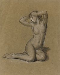 Cameron Prinsep Valentine Studies For The First Awakening of Eve Ca. 1889