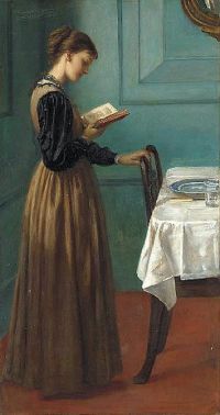 Cameron Prinsep Valentine Study Of A Girl Reading