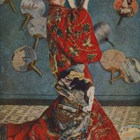 Camille in Japanse jurk door Monet
