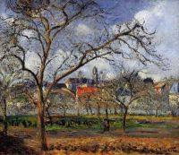 Camille Pissarro Ein Obstgarten in Pontoise im Winter 1887
