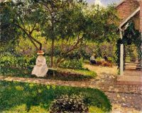 Camille Pissarro angolo del giardino di Eragny 1897