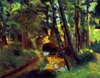 Camille Pissarro Little Bridge Pontoise Leinwanddruck