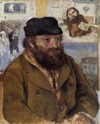 Camille Pissarro Portrait Of Paul Cezanne 1874
